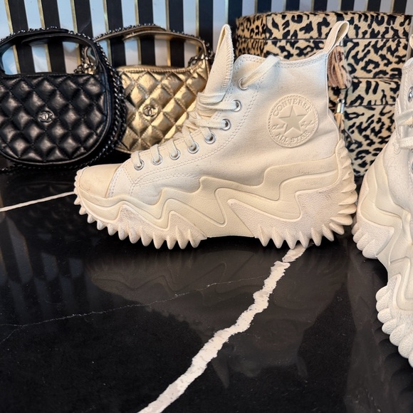Converse Off-White High-Top Sneakers - Picture 2 of 5